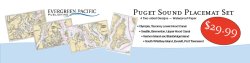 Puget Sound 4 pc Placemat Set Puget Sound 4 pc Placemat Set